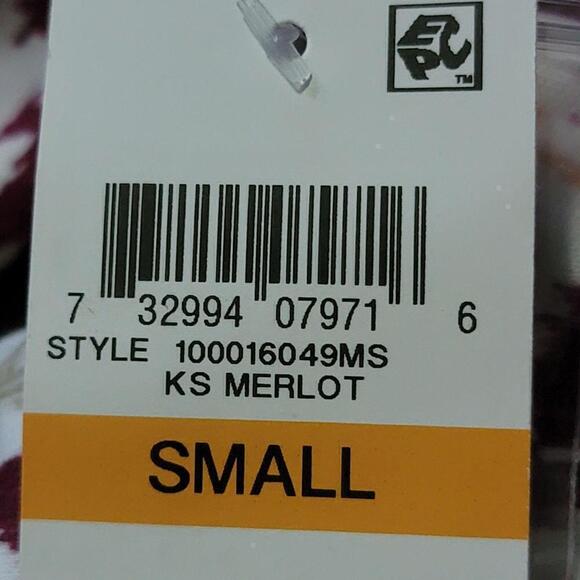 Karen Scott Printed Henley Top - Picture 2 of 2